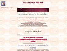 Tablet Screenshot of banklizenz.de